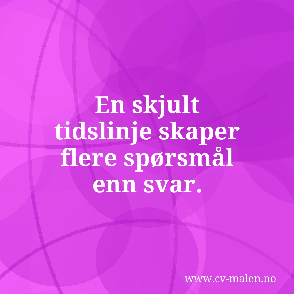 En skjult tidslinje skaper flere spørsmål enn svar.