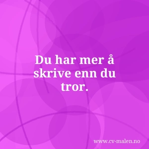 CV-mal for ungdom – slik fyller du den ut uten arbeidserfaring