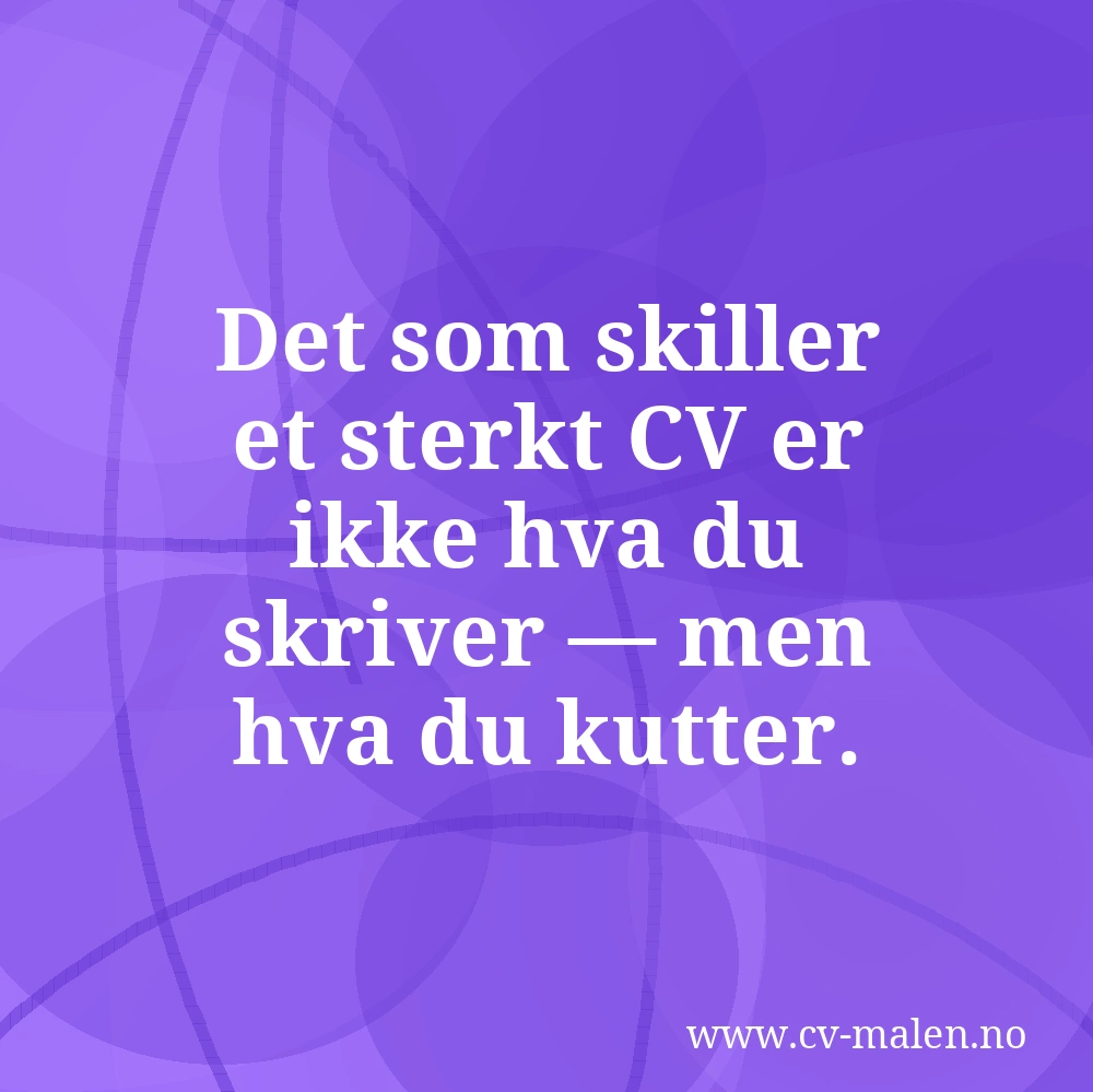 CV-eksempler for ulike situasjoner og bransjer