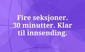 Enkel CV-mal – klar til innsending på under én time