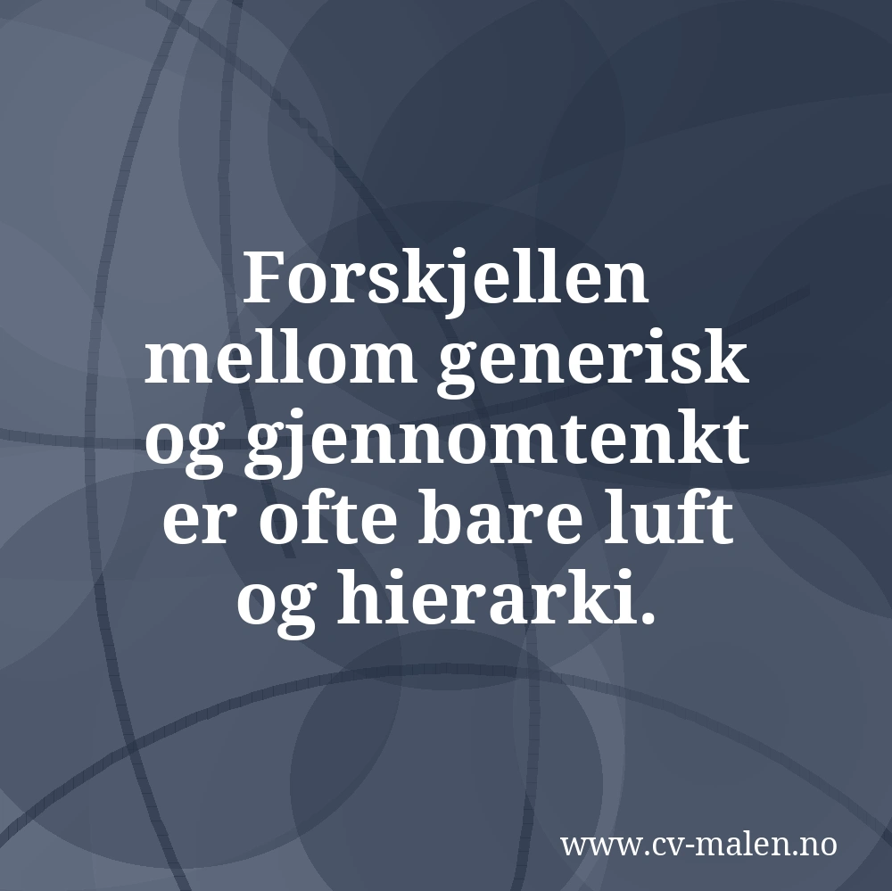 Klassisk CV-mal – når passer den, og hvordan skiller du deg ut?