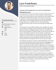 Jobbsøknad lærer: eksempel med formuleringstips du kan bruke direkte